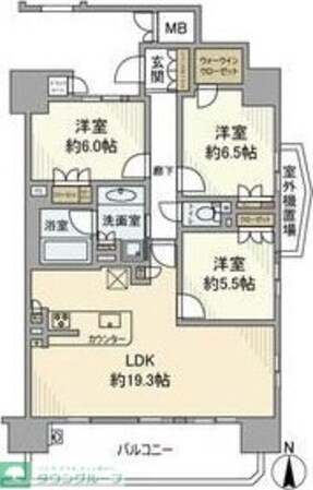 サンメゾン徳川東ELDOの物件間取画像